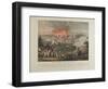 Bombardment of Copenhagen, 2nd-5th September 1807, Coloured Aquatint by and after J. Laurent…-Johann Lorenz Rugendas-Framed Giclee Print