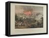 Bombardment of Copenhagen, 2nd-5th September 1807, Coloured Aquatint by and after J. Laurent…-Johann Lorenz Rugendas-Framed Stretched Canvas