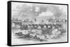 Bombardment of Fort Walker, Port Harbor, South Carolina-Frank Leslie-Framed Stretched Canvas