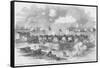 Bombardment of Fort Walker, Port Harbor, South Carolina-Frank Leslie-Framed Stretched Canvas