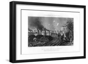 Bombardment of Island Number Ten, Mississippi River, 7 April 1862, (1862-186)-W Ridgway-Framed Giclee Print