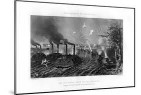 Bombardment of Island Number Ten, Mississippi River, 7 April 1862, (1862-186)-W Ridgway-Mounted Giclee Print