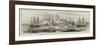 Bombardment of Mombasa by HMS Nassau and Rifleman and Boats of HMS London-null-Framed Giclee Print