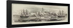 Bombardment of Mombasa by HMS Nassau and Rifleman and Boats of HMS London-null-Framed Giclee Print