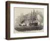 Bombardment of Salee on the Coast of Morocco, by the French-Antoine Leon Morel-Fatio-Framed Giclee Print