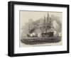 Bombardment of Salee on the Coast of Morocco, by the French-Antoine Leon Morel-Fatio-Framed Giclee Print