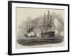 Bombardment of Salee on the Coast of Morocco, by the French-Antoine Leon Morel-Fatio-Framed Giclee Print