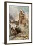 Bombardment of the Belfry, Arras, France, July 1915-Francois Flameng-Framed Giclee Print