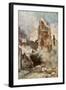 Bombardment of the Belfry, Arras, France, July 1915-Francois Flameng-Framed Giclee Print