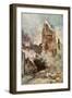 Bombardment of the Belfry, Arras, France, July 1915-Francois Flameng-Framed Giclee Print