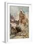 Bombardment of the Belfry, Arras, France, July 1915-Francois Flameng-Framed Giclee Print