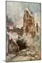 Bombardment of the Belfry, Arras, France, July 1915-Francois Flameng-Mounted Giclee Print