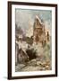 Bombardment of the Belfry, Arras, France, July 1915-Francois Flameng-Framed Giclee Print