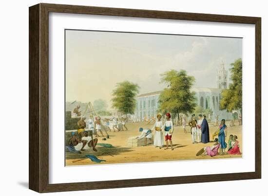 Bombay, from Volume I of Scenery, Costumes and Architecture of India, Engraved by R.G. Reeve-Captain Robert M. Grindlay-Framed Giclee Print