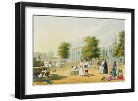 Bombay, from Volume I of Scenery, Costumes and Architecture of India, Engraved by R.G. Reeve-Captain Robert M. Grindlay-Framed Giclee Print