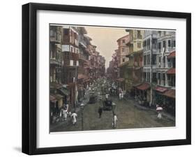 Bombay: Street Scene in the Old City-null-Framed Photographic Print