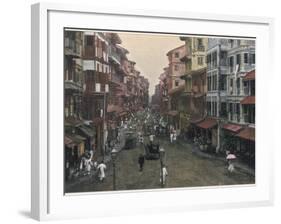 Bombay: Street Scene in the Old City-null-Framed Photographic Print