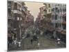 Bombay: Street Scene in the Old City-null-Mounted Photographic Print