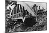Bombed Bridge in Poland-null-Mounted Photographic Print