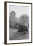 Bombed Car in Front of Church-null-Framed Photographic Print