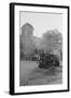 Bombed Car in Front of Church-null-Framed Photographic Print