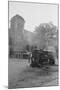 Bombed Car in Front of Church-null-Mounted Photographic Print