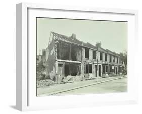 Bombed Houses, Trigo Road, Poplar, London, Wwii, 1943-null-Framed Photographic Print