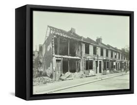 Bombed Houses, Trigo Road, Poplar, London, Wwii, 1943-null-Framed Stretched Canvas