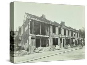 Bombed Houses, Trigo Road, Poplar, London, Wwii, 1943-null-Stretched Canvas