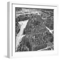 Bombed Out Buildings in Berlin Following Allied Capture of the City-null-Framed Photographic Print