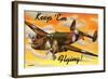 Bomber Airplane-null-Framed Art Print