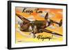 Bomber Airplane-null-Framed Art Print