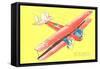 Bomber Biplane-null-Framed Stretched Canvas