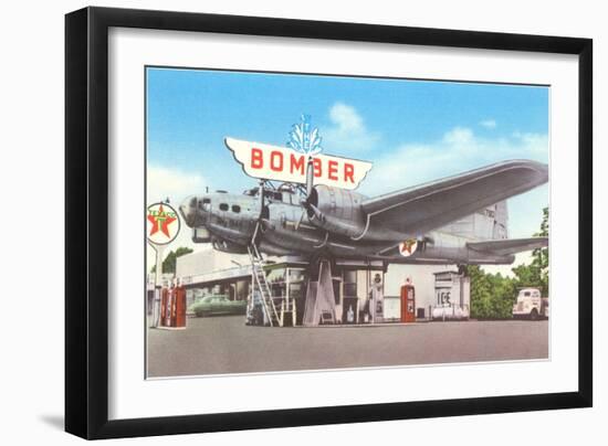 Bomber Gas Station-null-Framed Art Print