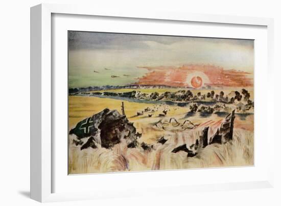 'Bomber in the Corn', 1940-Paul Nash-Framed Giclee Print