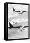 Bomber Planes Releasing Bombs-null-Framed Stretched Canvas