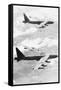 Bomber Planes Releasing Bombs-null-Framed Stretched Canvas