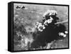 Bombers Attacking Oil Refineries-null-Framed Stretched Canvas