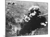 Bombers Attacking Oil Refineries-null-Mounted Photographic Print