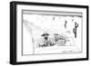 Bombing Into Vegas, Fear and Loathing in Las Vegas, 1971 (ink on paper)-Ralph Steadman-Framed Giclee Print