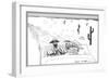 Bombing Into Vegas, Fear and Loathing in Las Vegas, 1971 (ink on paper)-Ralph Steadman-Framed Giclee Print