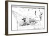 Bombing Into Vegas, Fear and Loathing in Las Vegas, 1971 (ink on paper)-Ralph Steadman-Framed Giclee Print