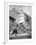 Bombing of Helsinki by the Russians, World War 2, C1940-null-Framed Giclee Print