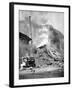 Bombing of Helsinki by the Russians, World War 2, C1940-null-Framed Giclee Print