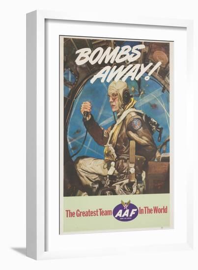 Bombs Away! Poster-Cecil Calvert Beall-Framed Giclee Print