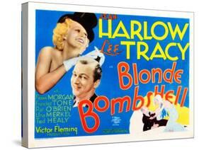 Bombshell, (AKA Blonde Bombshell), from Left: Jean Harlow, Lee Tracy, 1933-null-Stretched Canvas