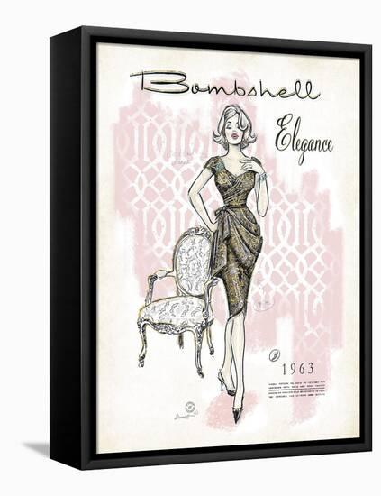 Bombshell Elegance-Chad Barrett-Framed Stretched Canvas