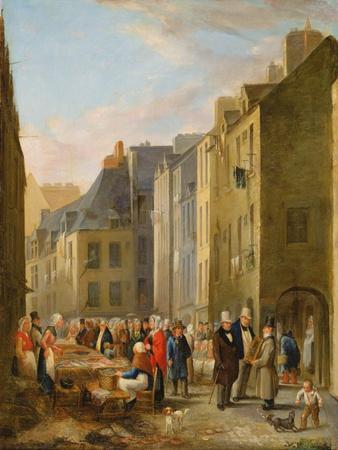 The Fish Market in Cherbourg, 1830-40