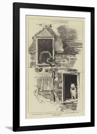 Bon Jour, Madame!, Hybernating Bears at Quebec, Honorary Members of the Battery Mess-null-Framed Giclee Print