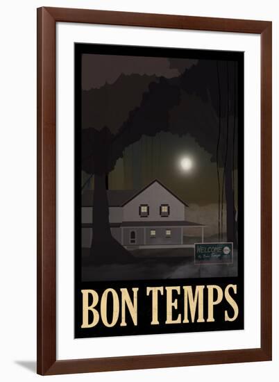 Bon Temps Retro Travel-null-Framed Art Print